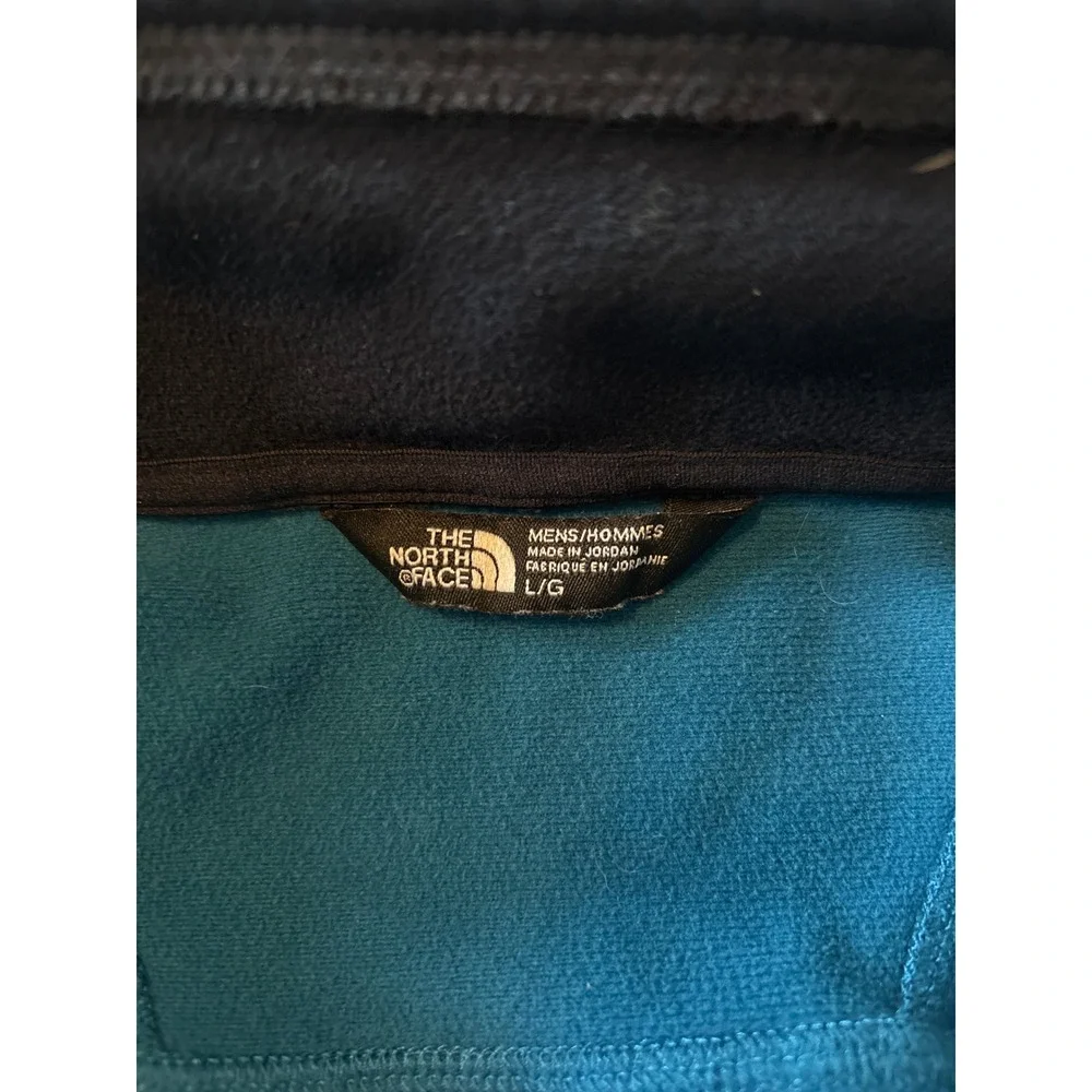 The North Face Mens Flux Power Stretch Full Zip Fleece Jacket Blue Navy L